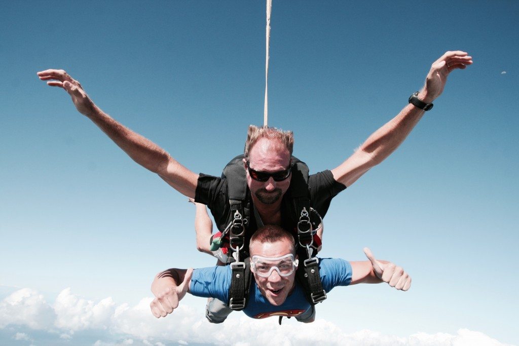 selbstfindung in hawaii fallschirmspringen