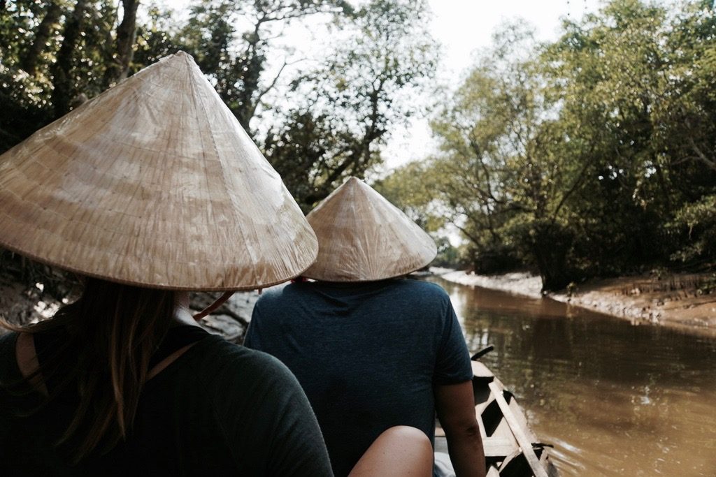 Bootsfahrt in Mekong