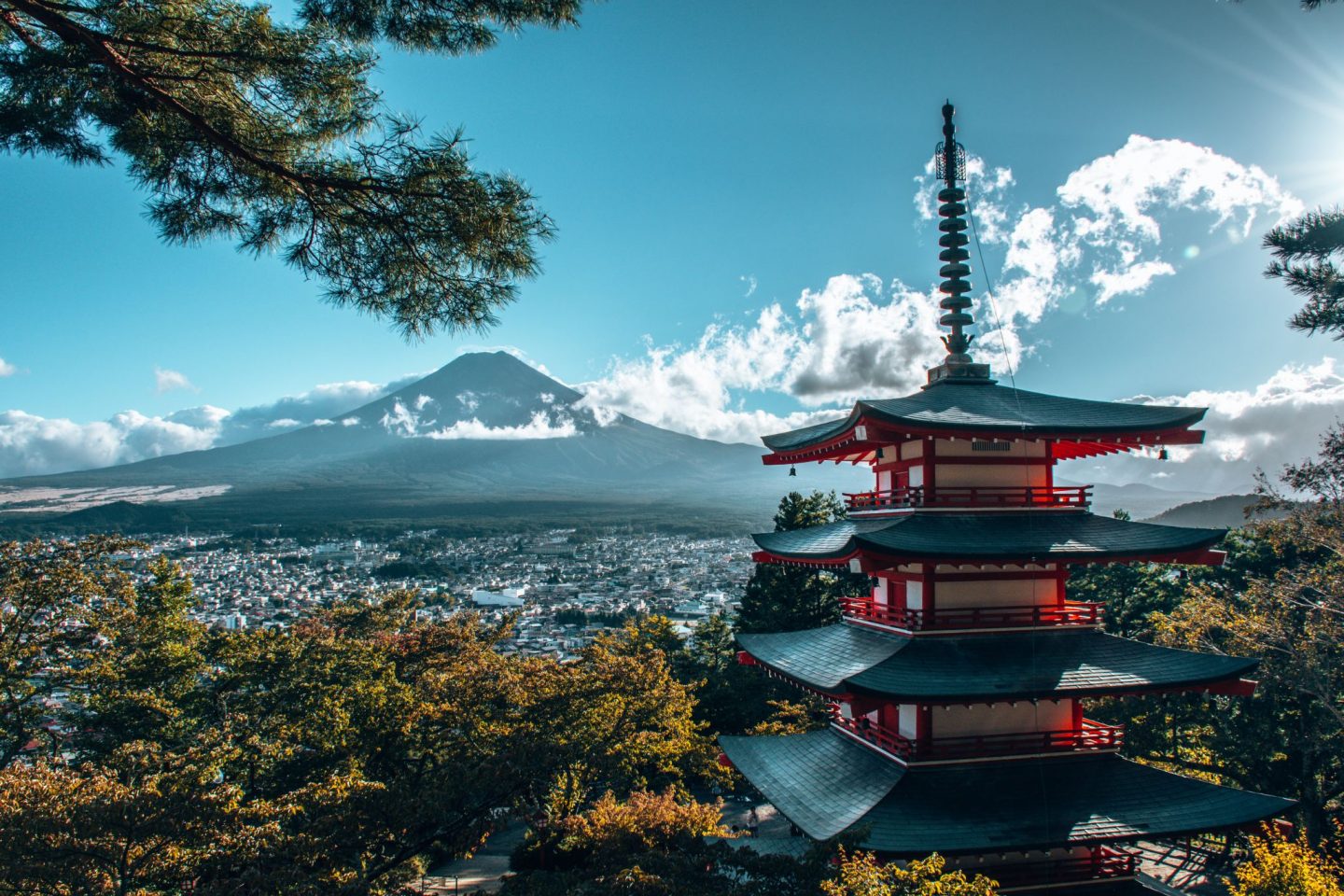 fuji japan chu­rei­to pagode tempel